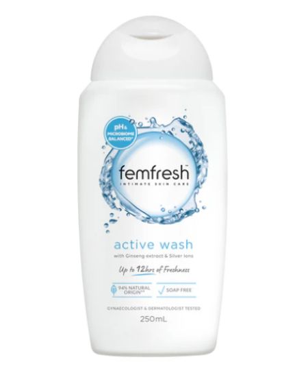 Picture of Femfresh Gentle Soap-Free Triple Care Intimate Wash, White Bottle — 250 ml