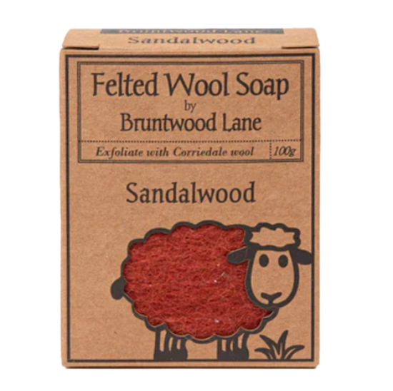 Picture of Handmade Felted Wool Soap, Sandalwood — 100 g