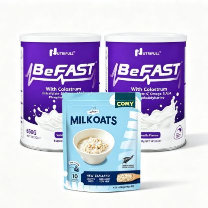 Picture of Nutrifull BeFAST Adult Nutritional Milk Powder — 2 x 650 g Tins with a Free Bag of Oats