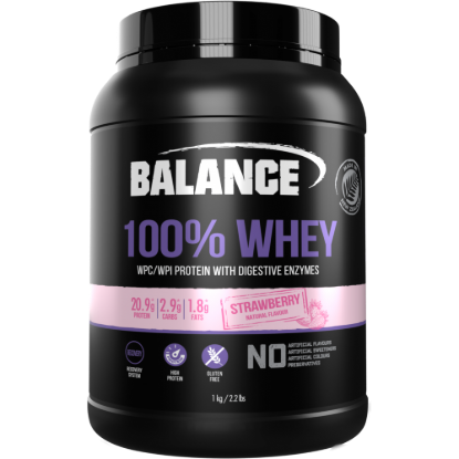 Picture of Balance Pure Protein Powder, Strawberry BP0622 — 1 kg