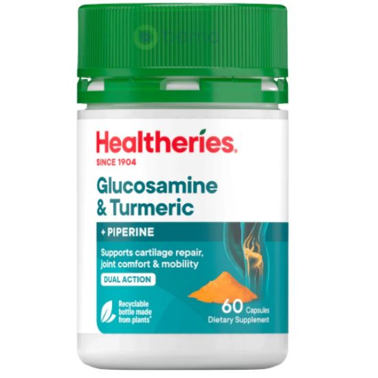 Picture of Healtheries Glucosamine & Curcumin Joint Formula — 60 Tablets
