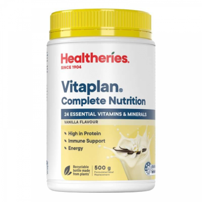 Picture of Healtheries Vitaplan Complete Nutrition Protein Powder, Vanilla — 500 g
