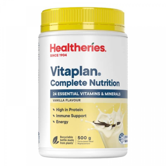 Picture of Healtheries Vitaplan Complete Nutrition Protein Powder, Vanilla — 500 g