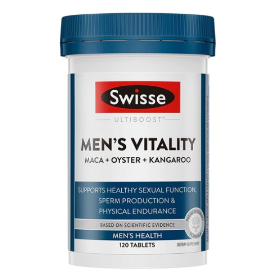 Picture of Swisse Men's Vitality Maca, Oyster & Kangaroo Essence — 120 Tablets