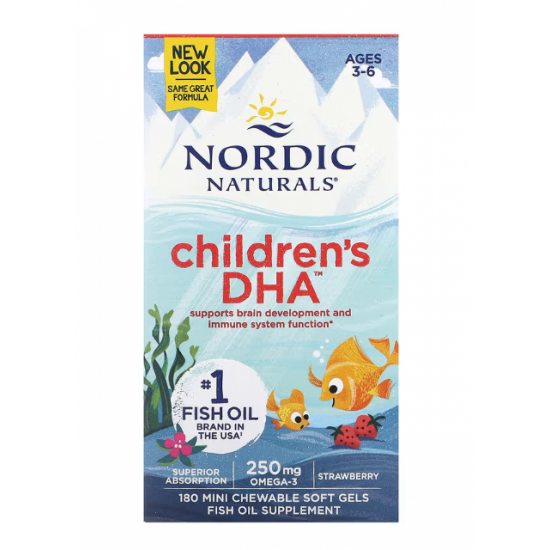 Picture of Nordic Naturals Children's DHA Fish Oil 250 mg — 180 Count
