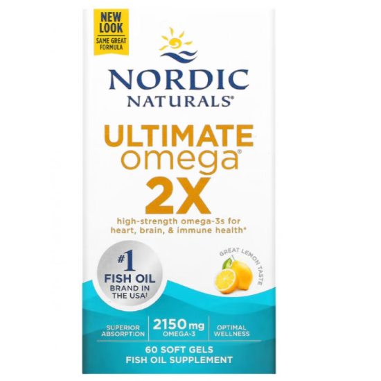Picture of Nordic Naturals Adult Double-Concentrated Omega-3 Fish Oil — 60 Count