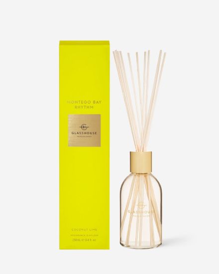 Picture of Glasshouse Fragrances Montego Bay Rhythm Fragrance Diffuser — 250mL