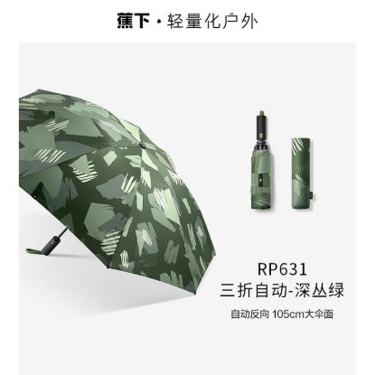 Picture of Beneunder RP631 Automatic Three-Fold Umbrella — Deep Forest Green