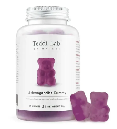 Picture of Unichi Ashwagandha Bear Gummies — 60 Gummies